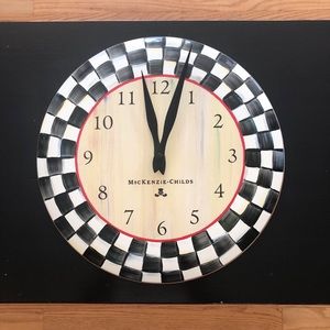 Mackenzie-childs enamel wall clock